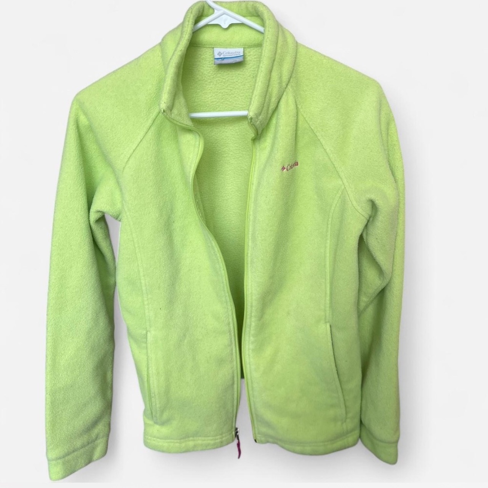 Colombia Lime green women’s fleece jacket